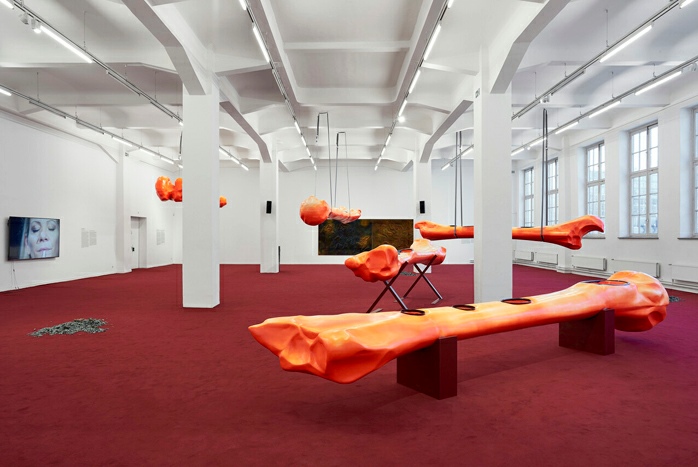 View of Over Land and Sea, Kunsthaus Hamburg, Hamburg, 2025. Photo: Antje Sauer. 