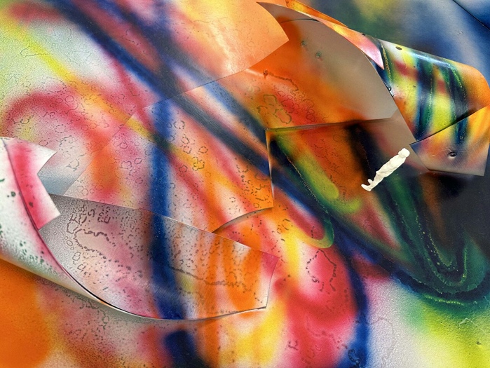 Katharina Grosse, scale model of The Sprayed Dear (detail), 2024. © VG Bild-Kunst, Bonn 2025